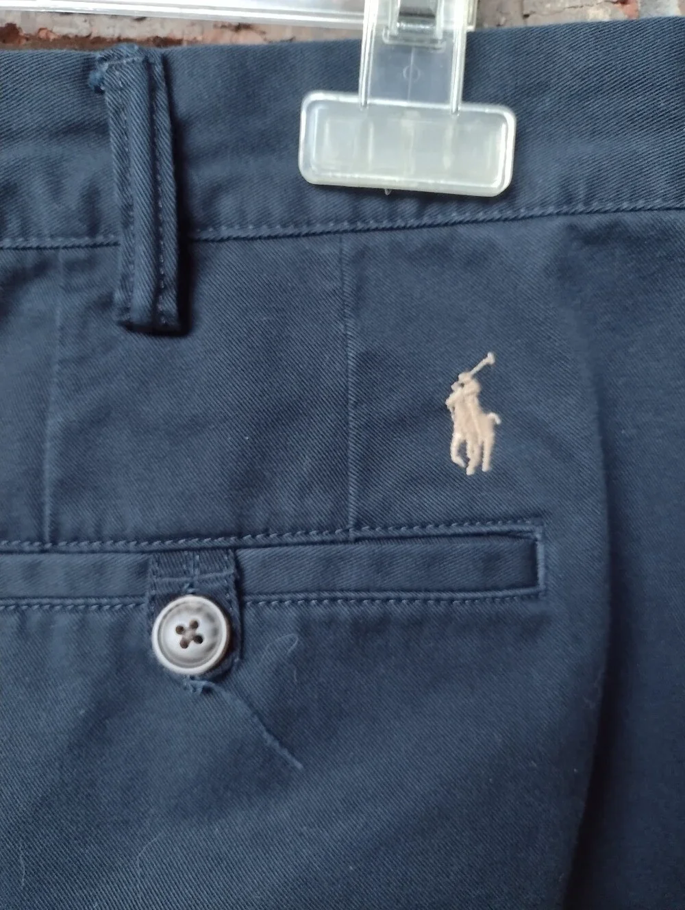 Polo Ralph Lauren Chino Pants Mens 36x29 Navy  Classic Fit Cotton Twill Career